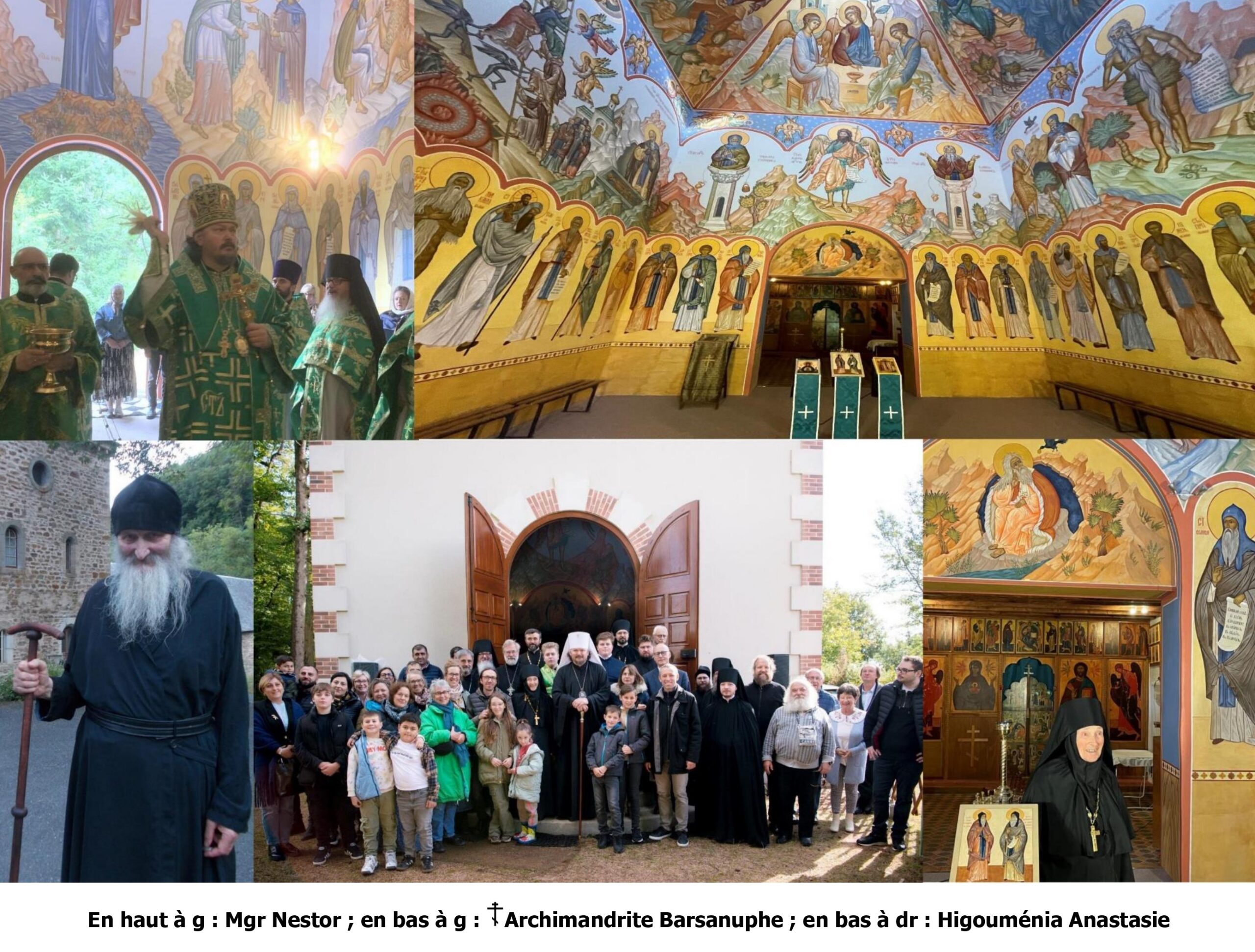 Le métropolite Nestor consacre l’église Saints-Barsanuphe-et-Jean-de-Gaza dans le Bourbonnais