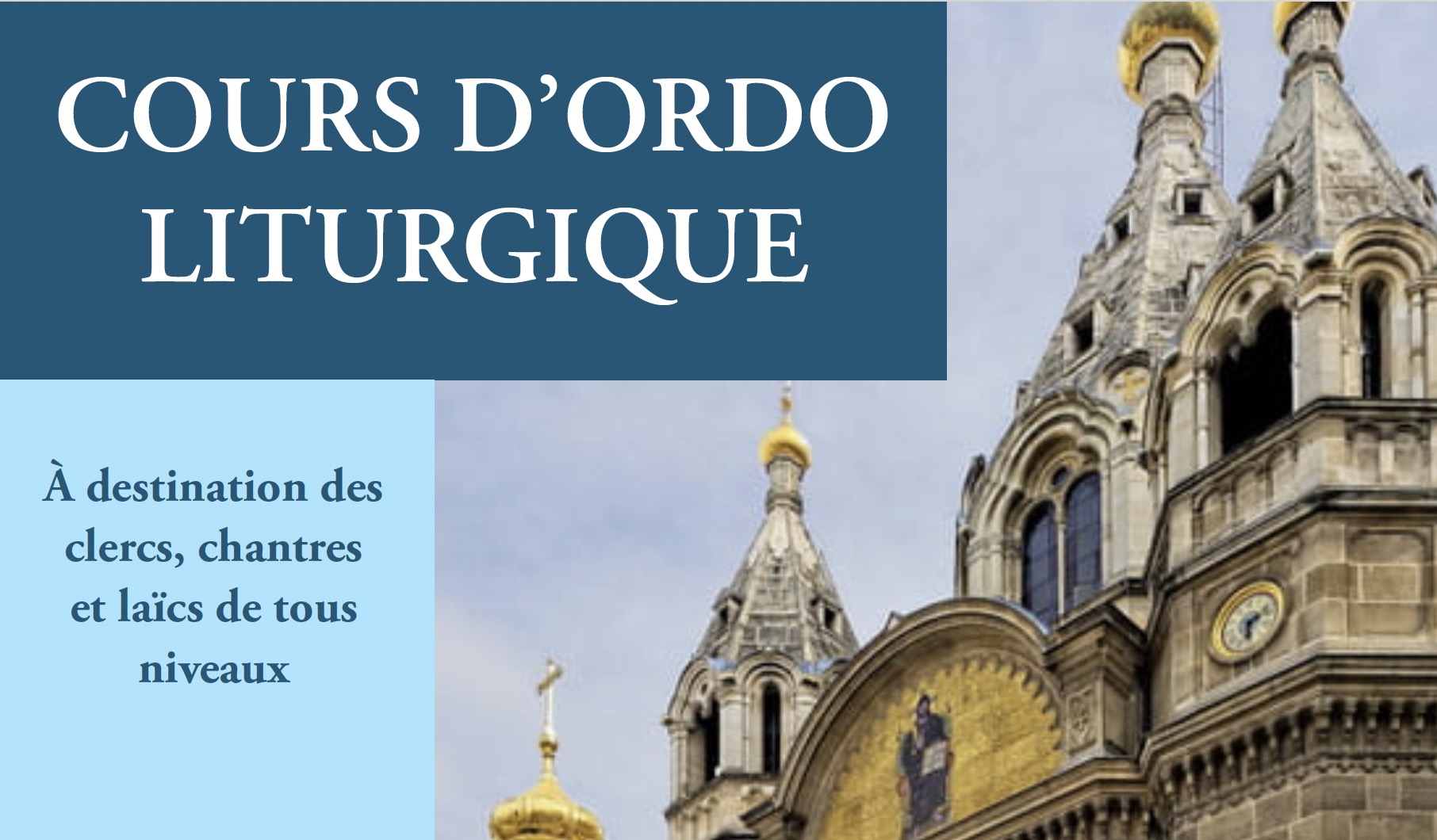 Cours d’ordo et de chant liturgique à Paris