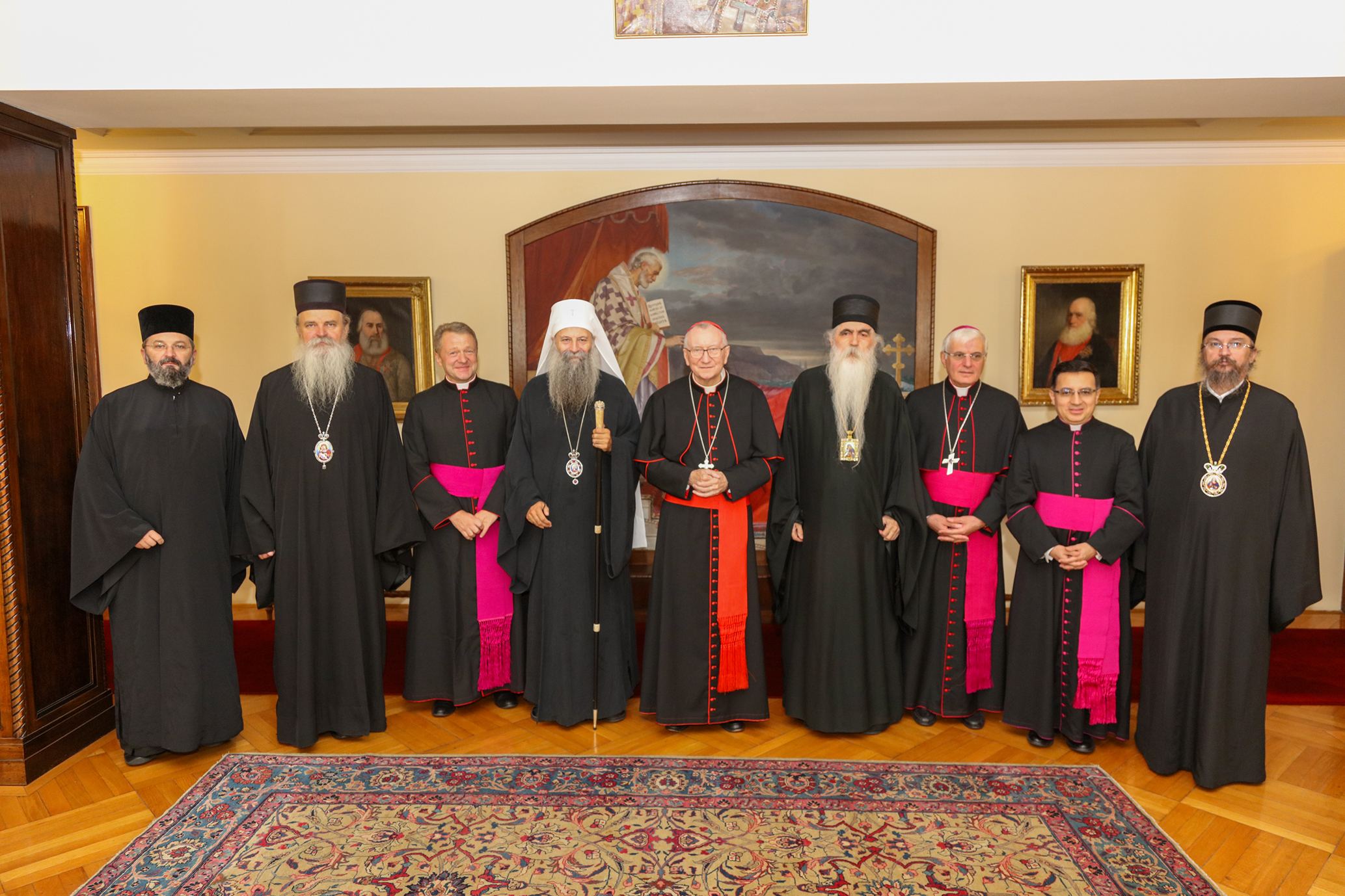 Le patriarche Porphyre a discuté avec le cardinal Parolin