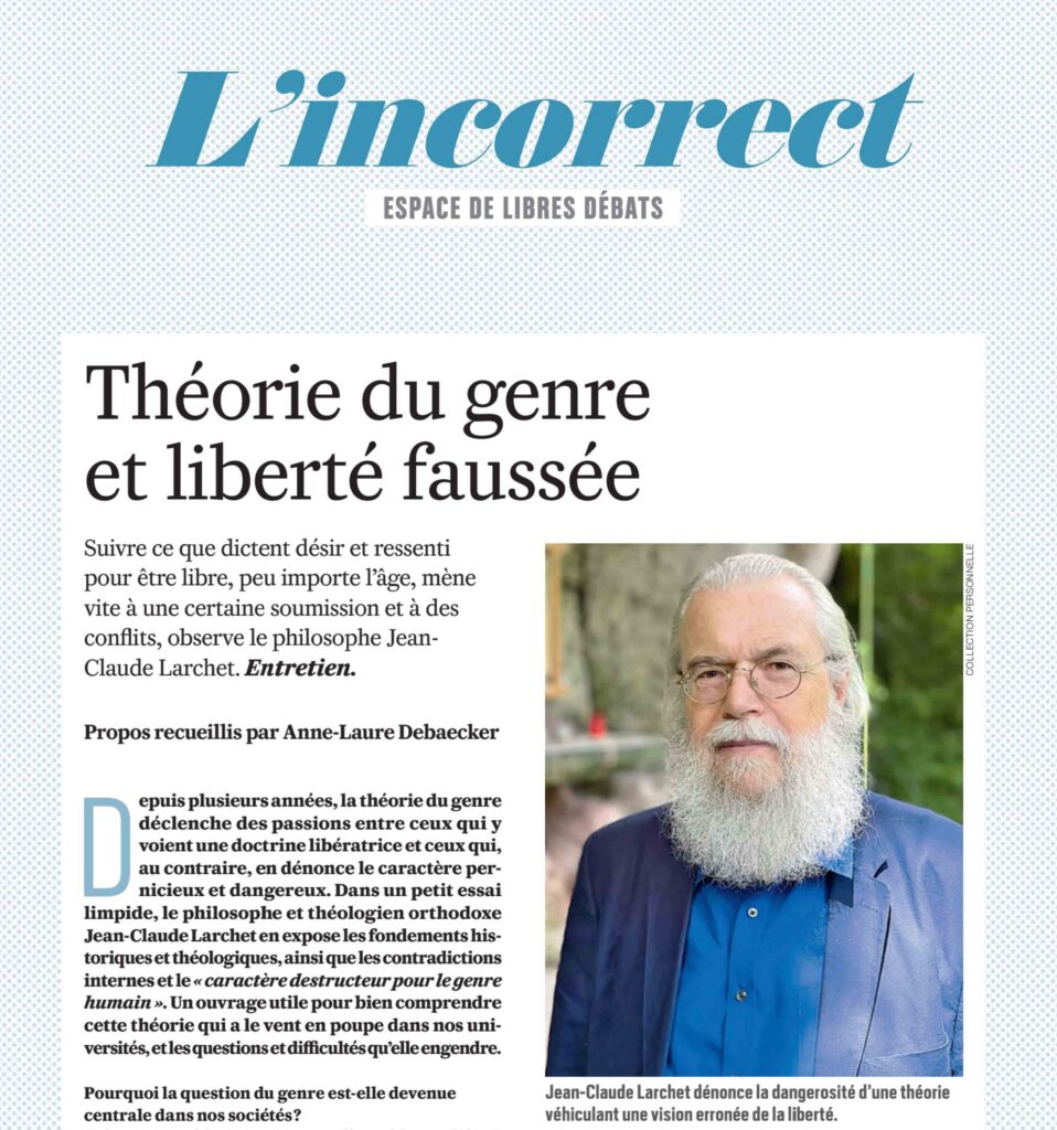 Theorie Du Genre Et Liberte Faussee