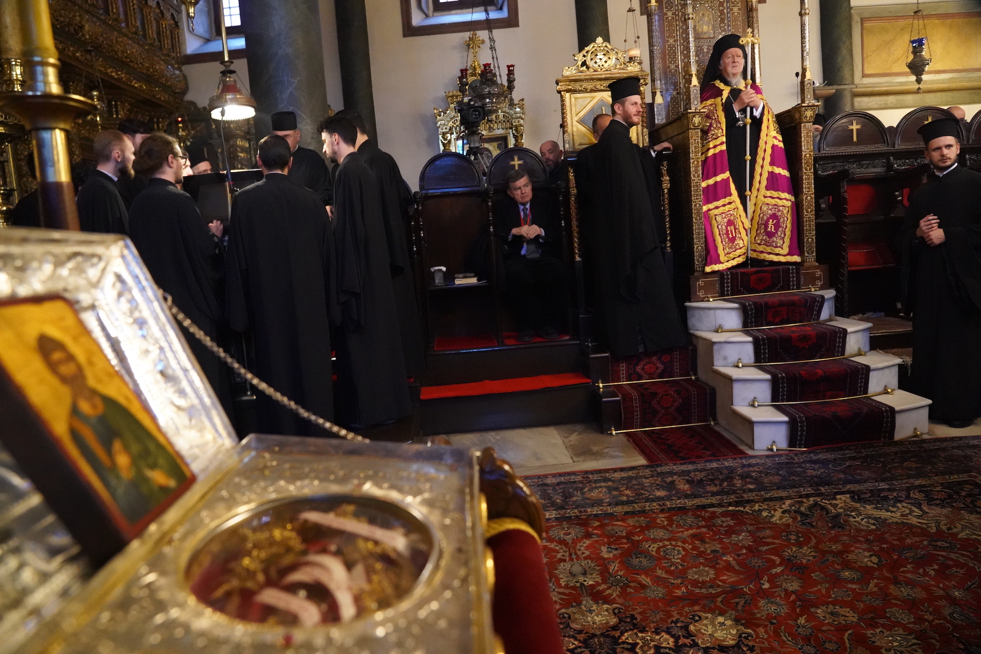 Le patriarche œcuménique a présidé les Grandes Vêpres de la fête de saint André l’apôtre.