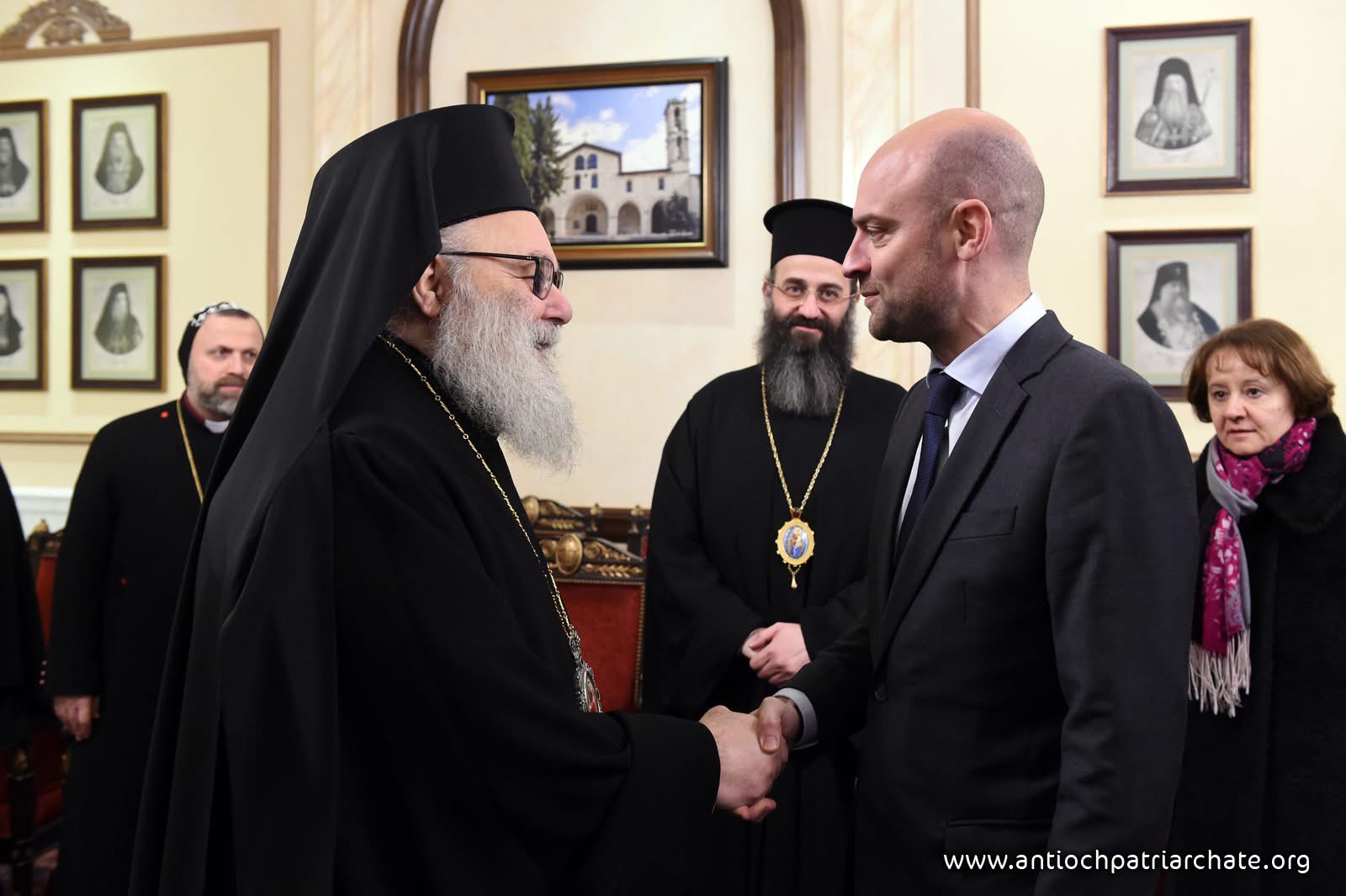 Le patriarche Jean X reçoit le ministre français des Affaires étrangères Jean-Noël Barrot