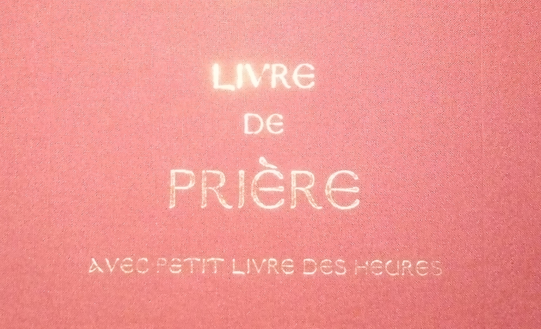 Cop. Livre De Prière Av. Ptt Lh' Détail