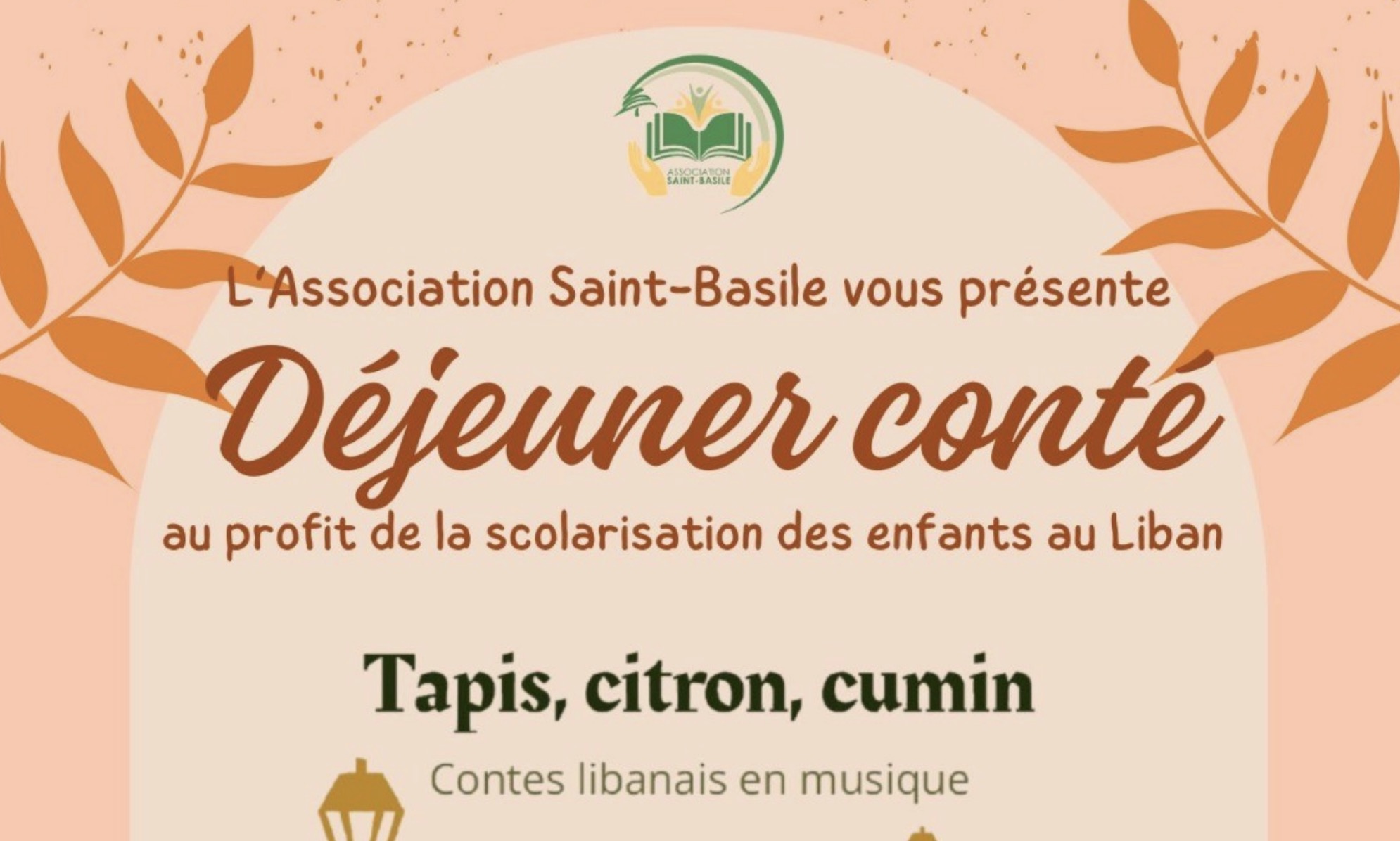 L’association Saint-Basile organise un « Déjeuner conté » au profit des enfants libanais