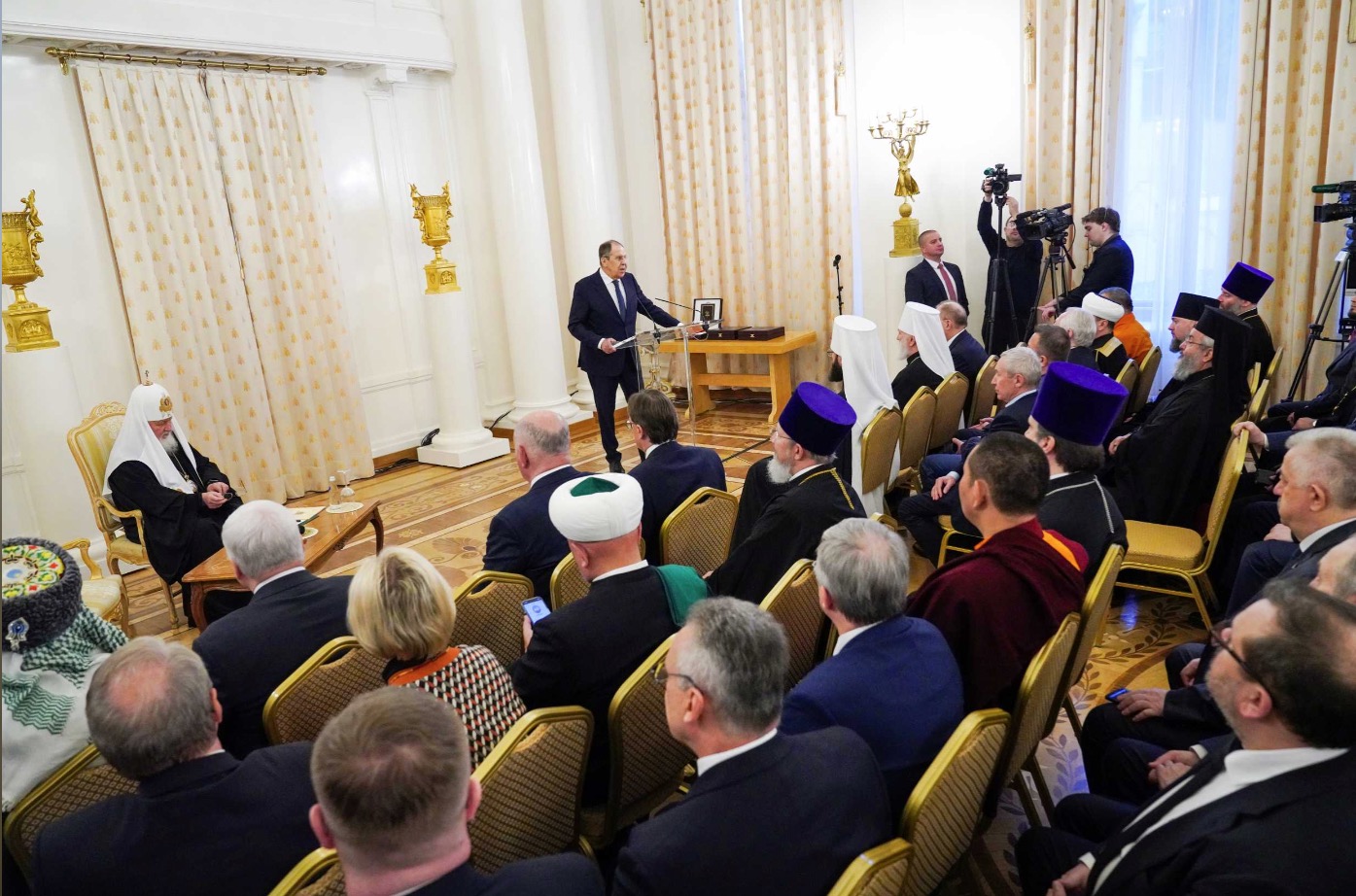 Le patriarche Cyrille a participé à la réception pascale au ministère des Affaires étrangères de Russie