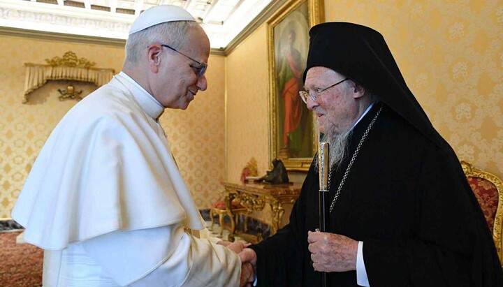 Nouvelle rencontre du patriarche œcuménique avec le pape Léon XIV