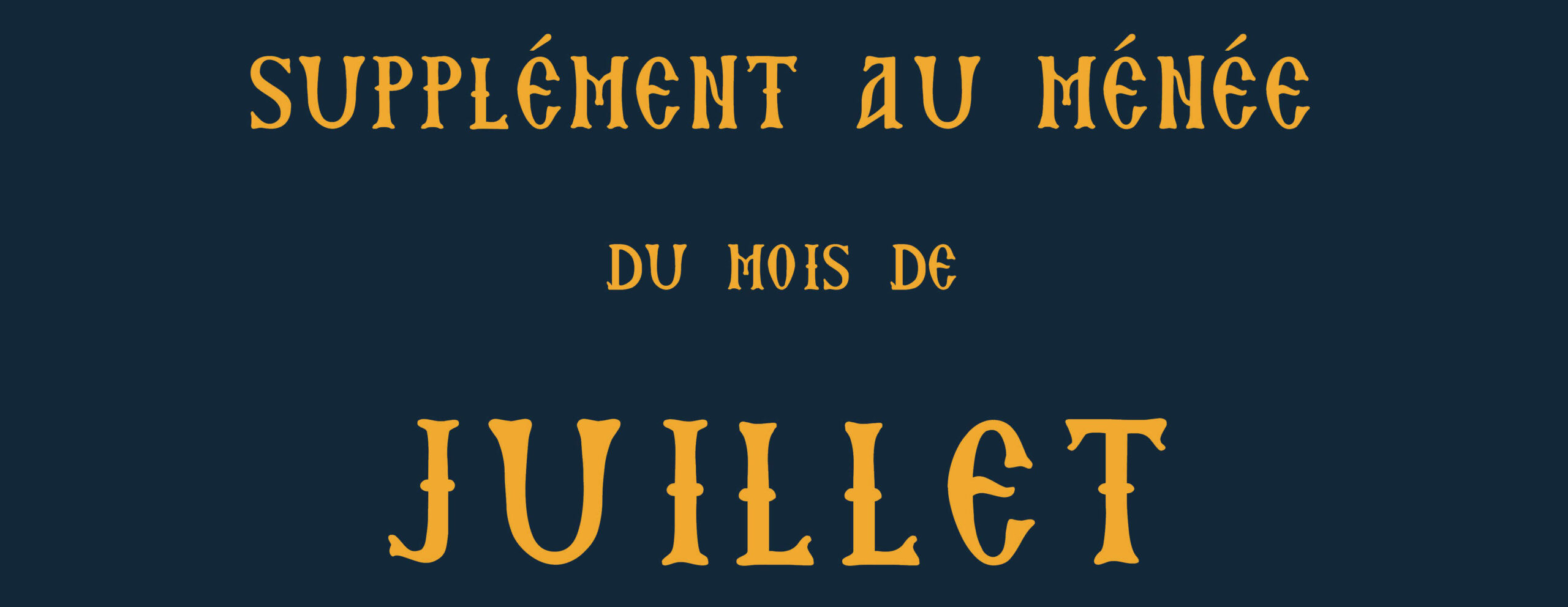 Parution aux éditions Apostolia du Supplément au Ménée de Juillet