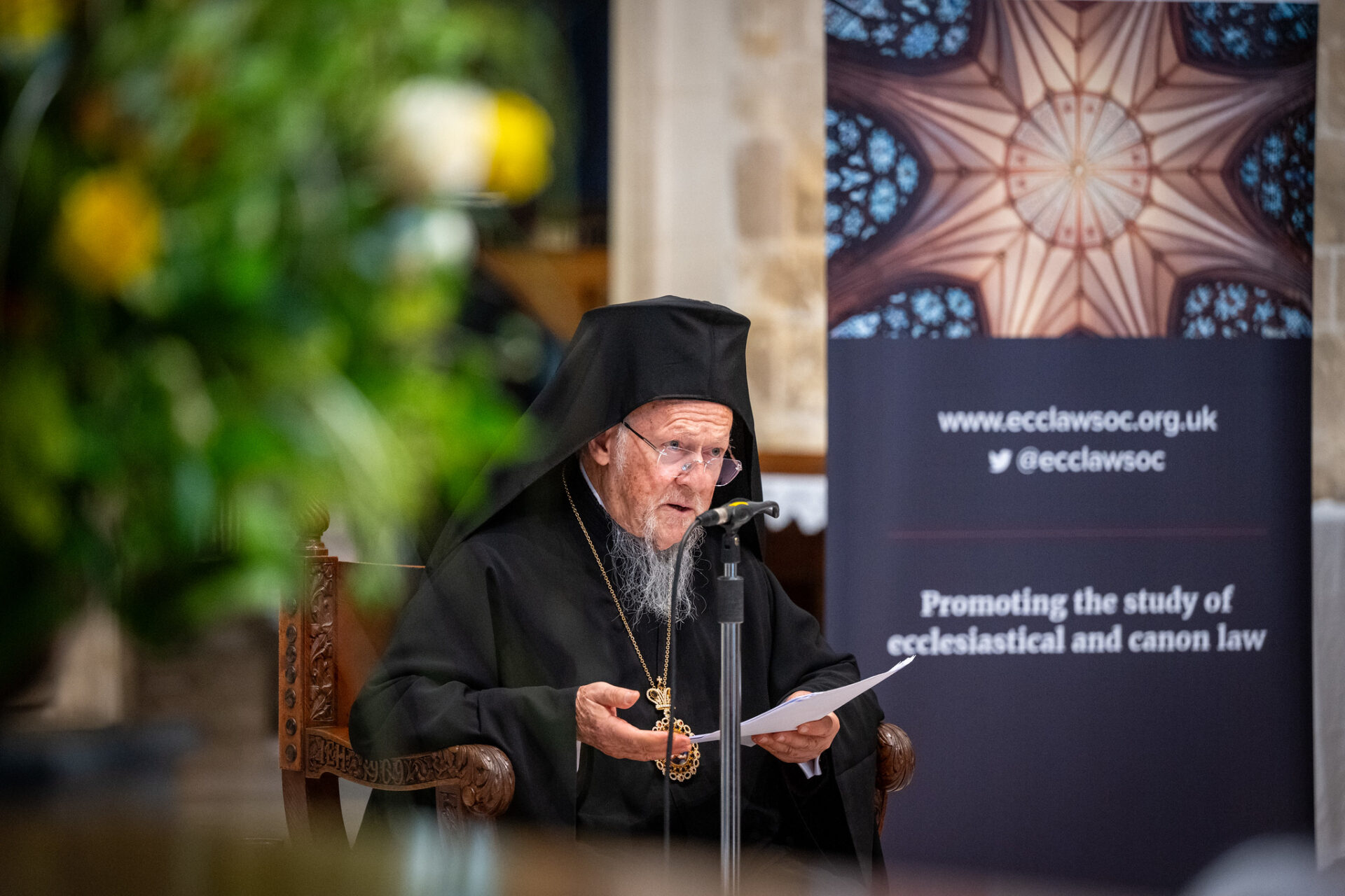 Visite du patriarche œcuménique Bartholomée en Grande-Bretagne