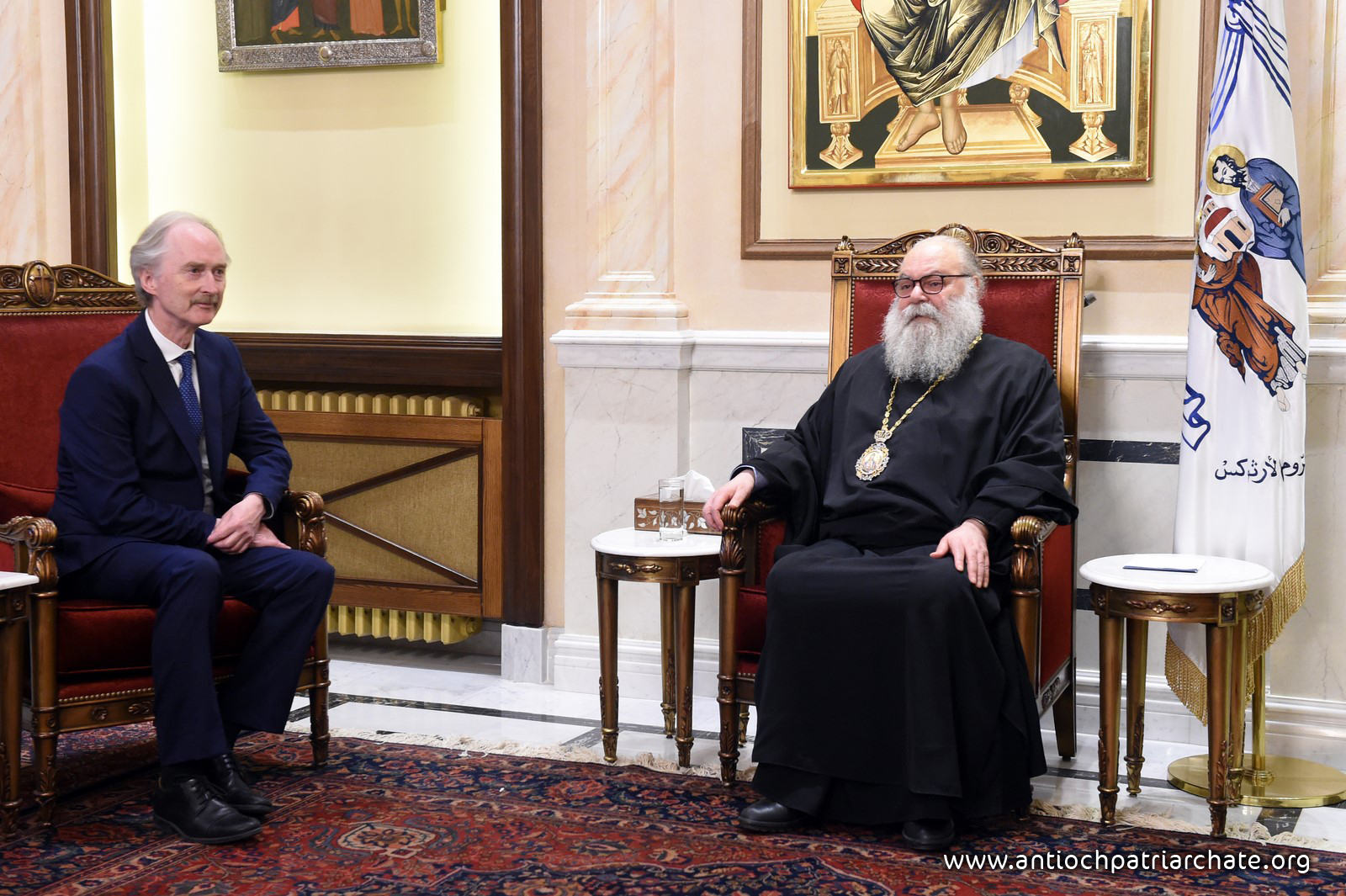 Le patriarche Jean X reçoit l’envoyé de l’ONU pour la Syrie