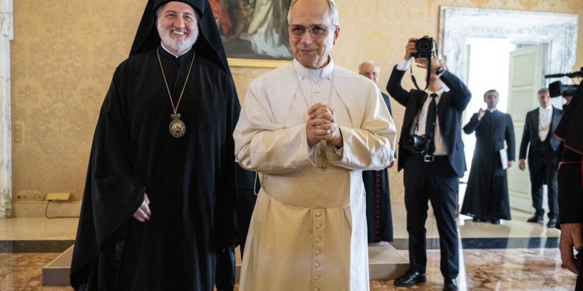 L’archevêque Elpidophore d’Amérique rencontre le pape Léon XIV