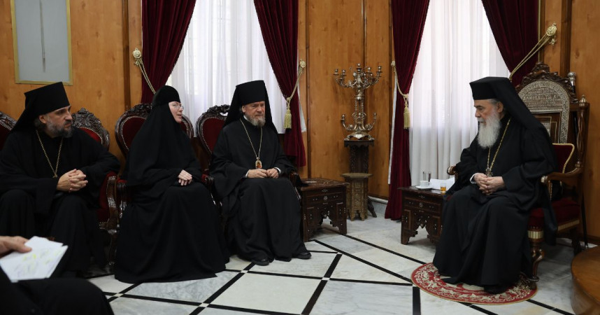 Une délégation de l’Église chrétienne orthodoxe estonienne a rencontré le patriarche de Jérusalem