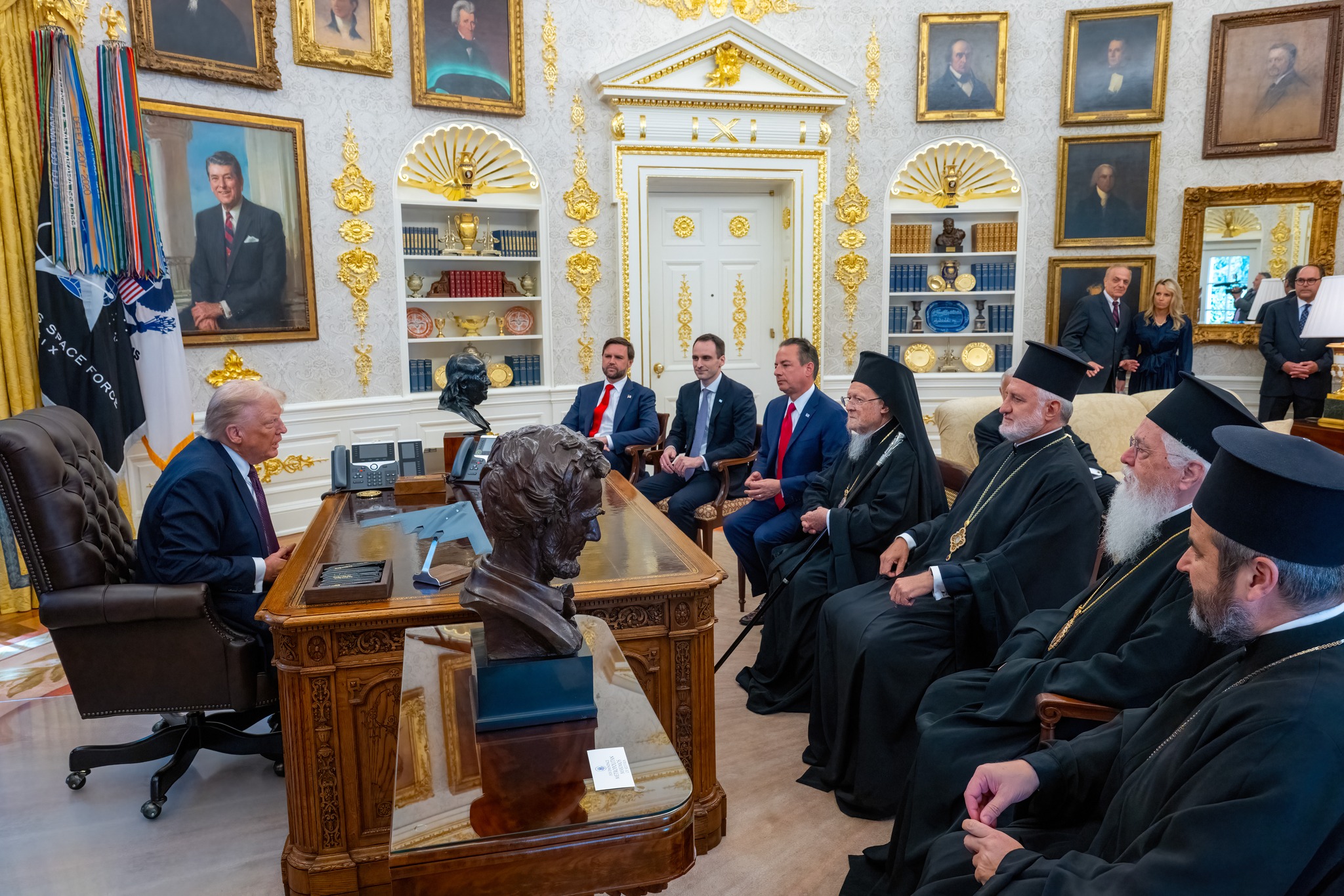 Rencontre du patriarche œcuménique avec le président américain Donald Trump