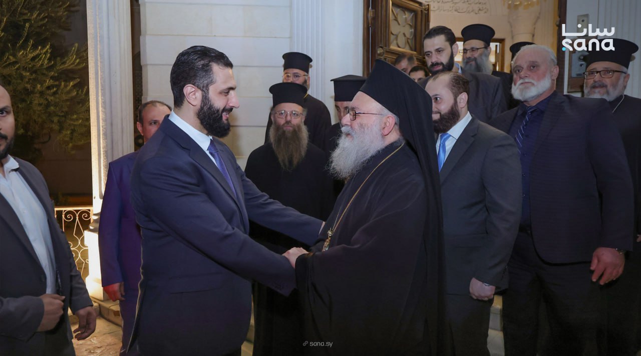 Le président syrien Ahmad al-Shar’a a rencontré le patriarche d’Antioche