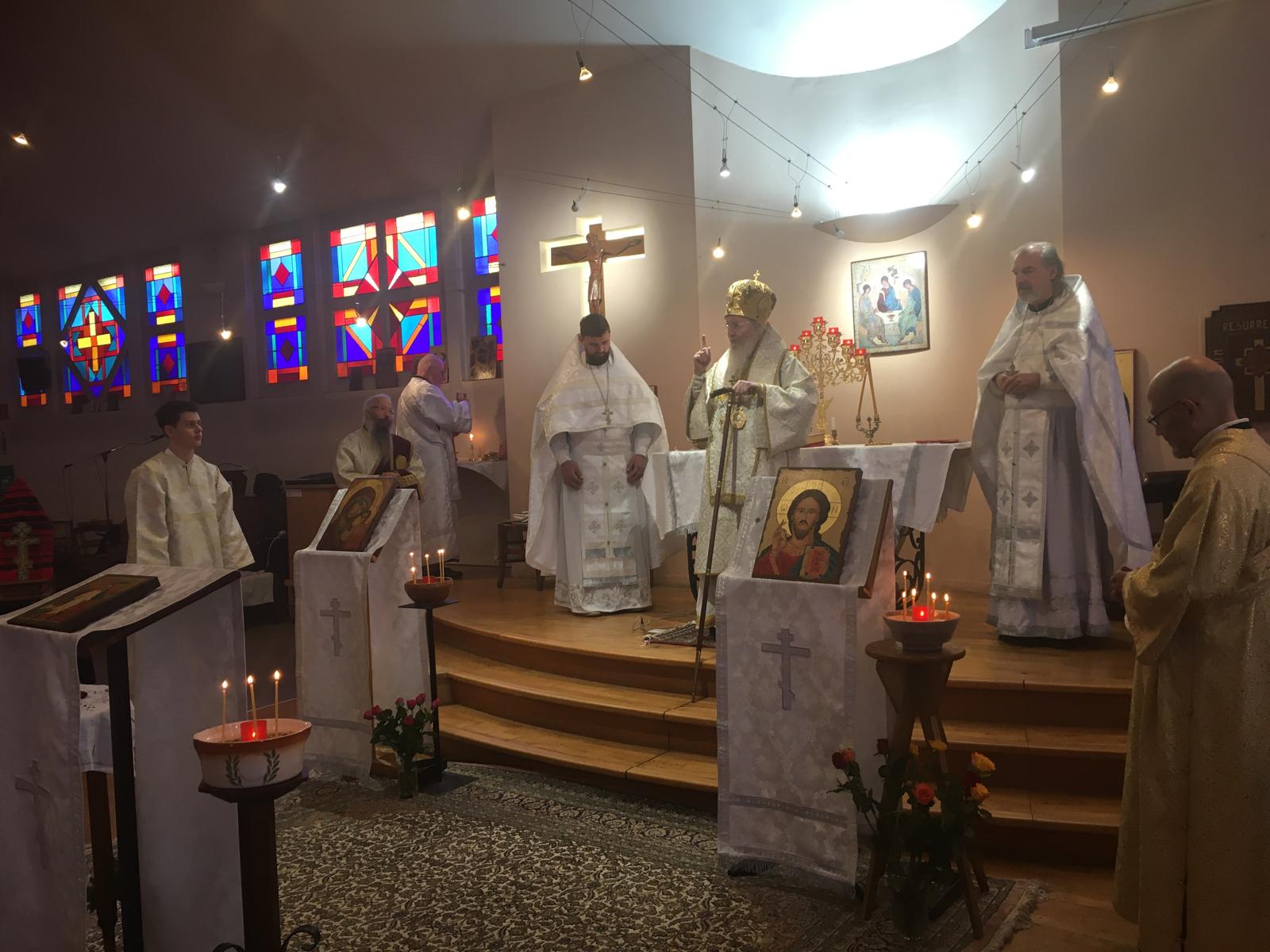 Visite pastorale de Mgr Siméon à la paroisse de la Résurrection de Nantes