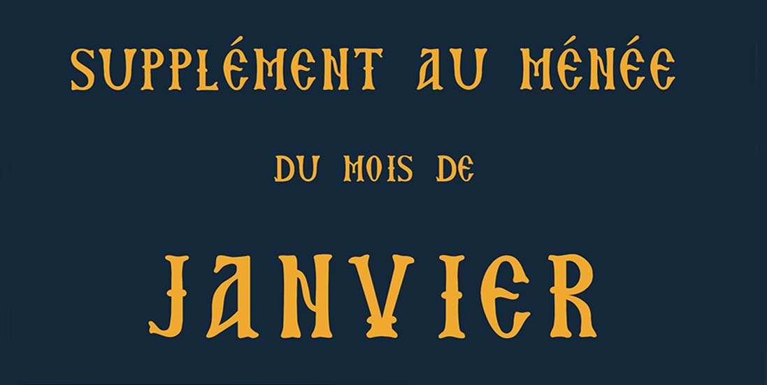 Couverture Supplément Janvier Fi