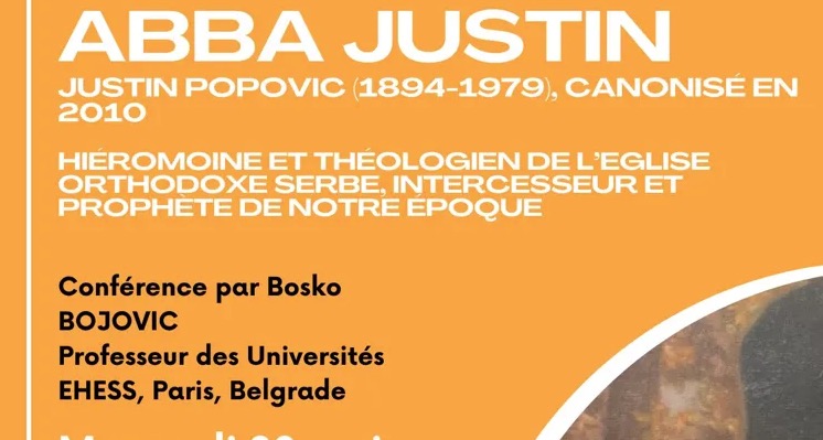 Conférence à Asnières : « L&rsquo;émergence du culte de saint Justin de Ćelije et la création du diocèse serbe à Paris » (20 mai)