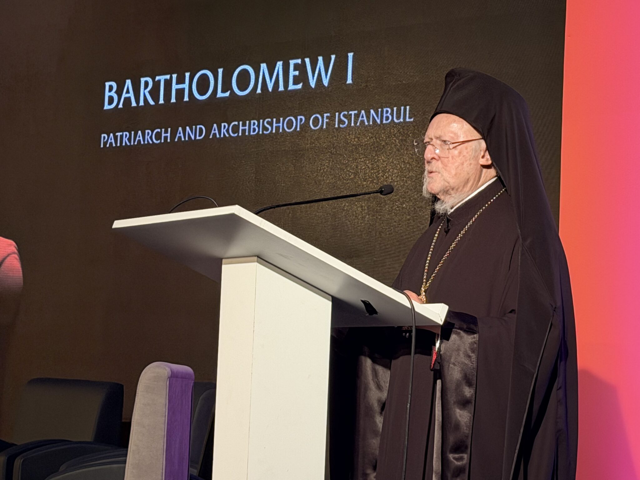 Le patriarche Bartholomée a participé à un congrès sur l&rsquo;importance de la préservation et de la gestion du patrimoine culturel