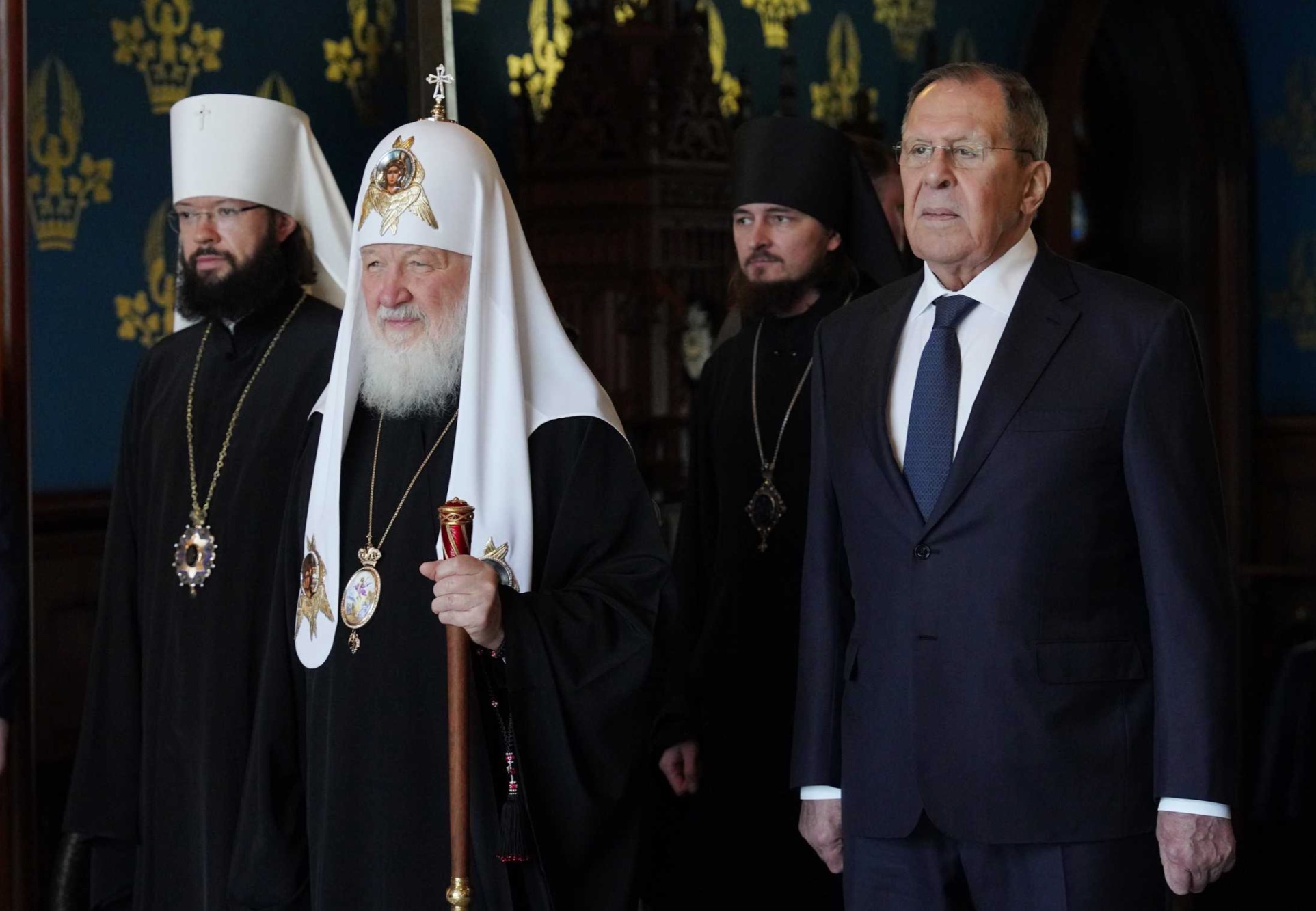 Le primat de l&rsquo;Église orthodoxe russe a pris part à la réception pascale du ministère des Affaires étrangères de Russie