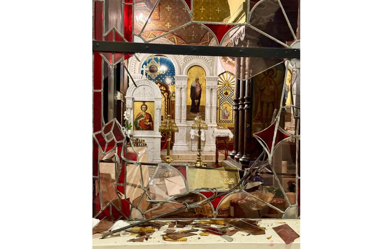 Un acte de vandalisme a été commis contre la cathédrale orthodoxe russe de Genève