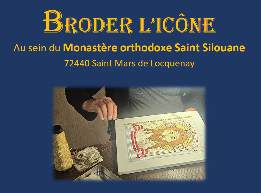 Venez broder l’icône au Monastère Orthodoxe Saint Silouane